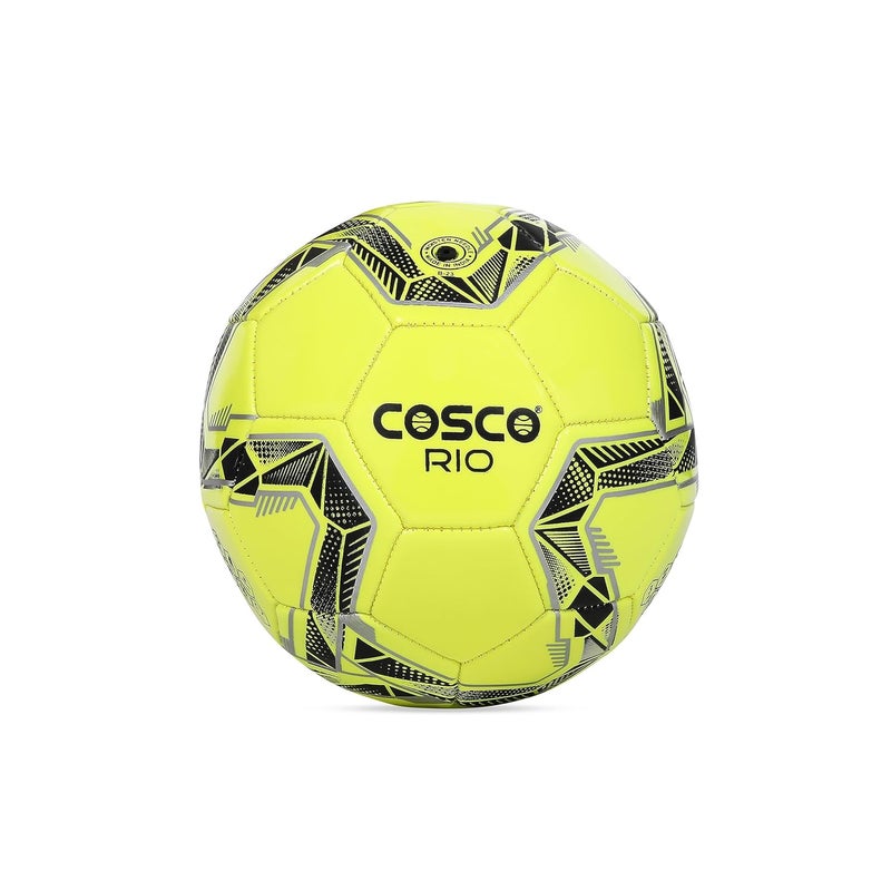 COSCO كرة القدم من ريو مصنوعة من كلوريد البوليفينيل، الحجم 3، (متعددة الألوان) - Image 2