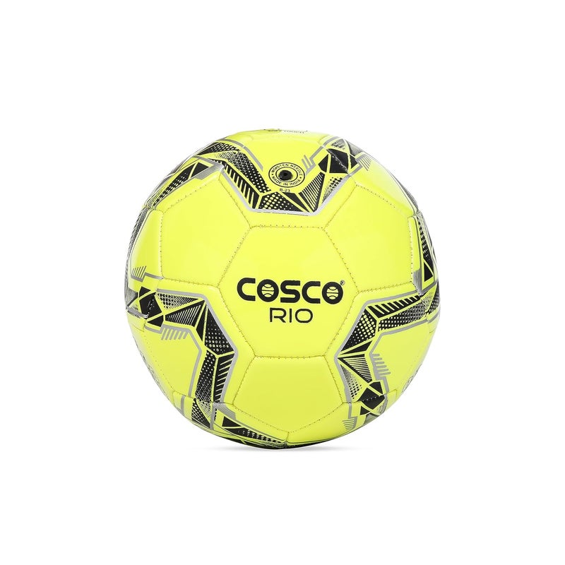 COSCO كرة القدم من ريو مصنوعة من كلوريد البوليفينيل، الحجم 3، (متعددة الألوان) - Image 1