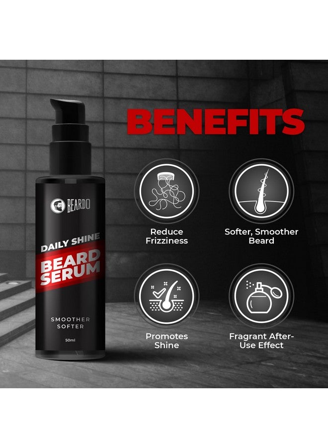 BEARDO Beard Serum, 50 Ml | Daily Use Beard Serum For Men | Softens And Smoothens Rough Beard | Gives Healthy Look To Beard | Shiny And Nourished Beard - Image 3