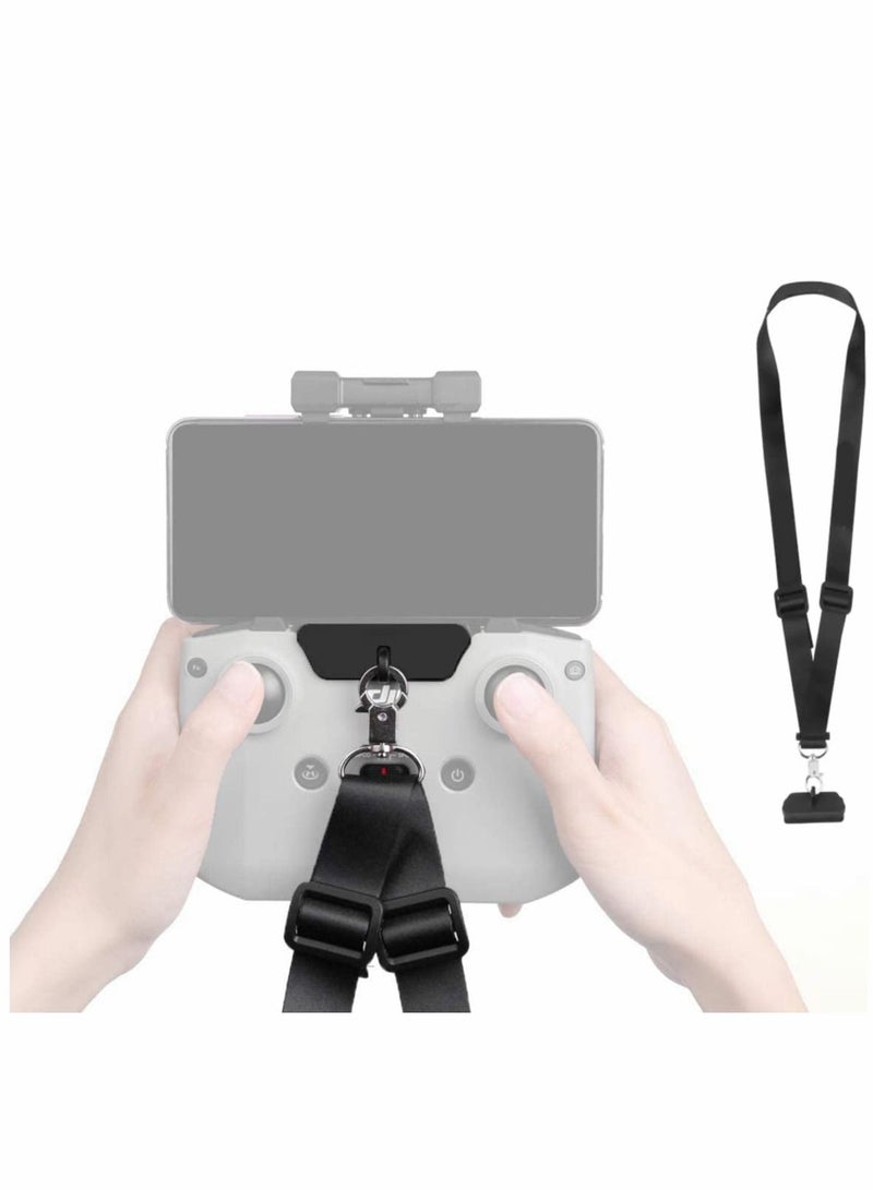 Lanyard Neck Strap Adjustable Halter Strap with Hook Adapter for DJI Mavic 3 / Mini 2 / Air 2S / Mavic Air 2 / FPV Remote Control Drop Resistant Accessories