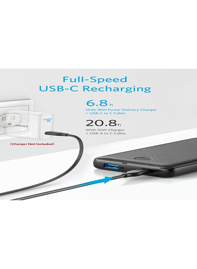 Anker Power Bank, USB-C Portable Charger 20000mAh with 20W Power Delivery, 525 Power Bank (PowerCore Essential 20K PD) for Phone 16/16 Pro / 16 Pro Max / 15/15 Pro, Samsung, iPad Pro, Huawei and More - Image 3