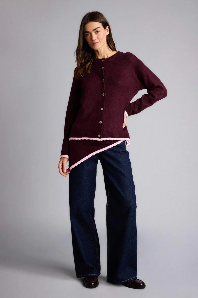 DeFacto Regular Fit Crew Neck Knitwear Cardigan