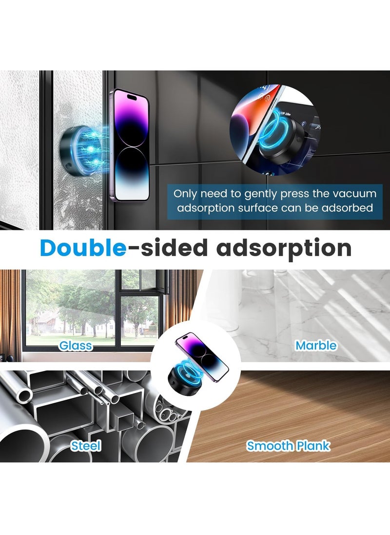 Zoom Plus 360° Rotation Adjustment Smart Car Mobile Phone Holder, Magnetic Black Technology, Universal Suction Cup, Stable Vacuum Adsorption (Black)  - Image 5