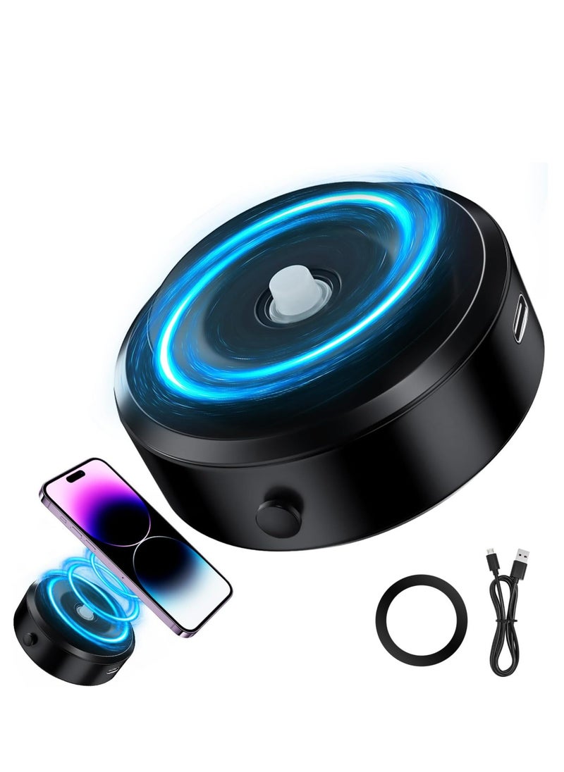 Zoom Plus 360° Rotation Adjustment Smart Car Mobile Phone Holder, Magnetic Black Technology, Universal Suction Cup, Stable Vacuum Adsorption (Black)  - Image 3