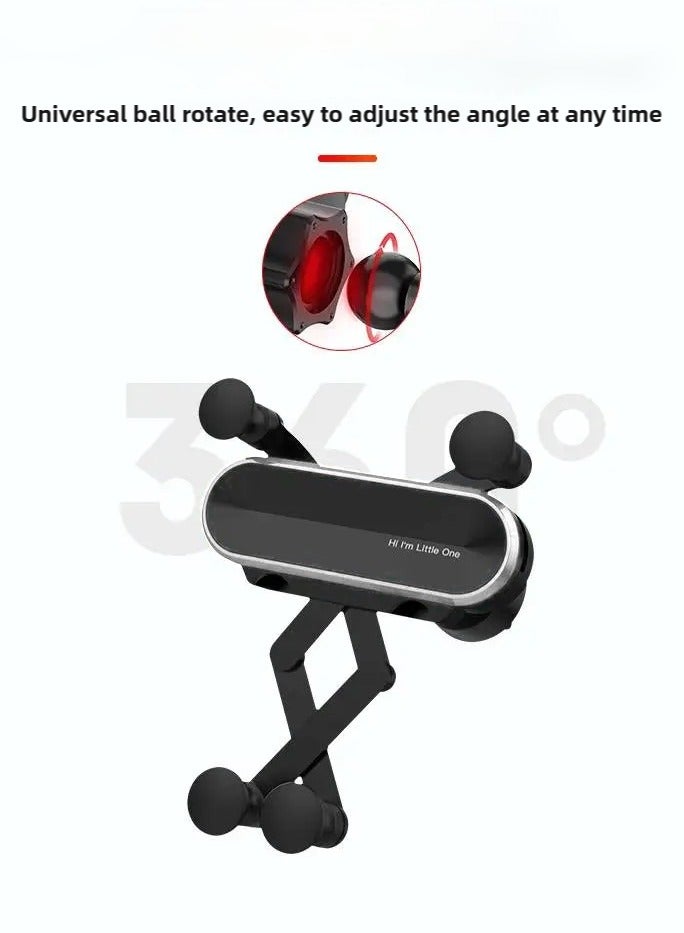 Car phone holder, retractable, universal for car air vent, compatible with iPhone, silver, stable mount, one-hand operation - Image 4