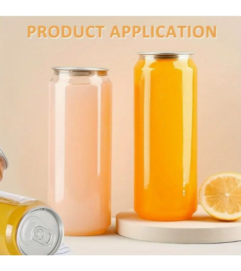17PCS 16.91Oz Reusable Plastic Drink Can For Cold Beverages Portable Sealed Ideal For Sports Travel 500ml - Image 3