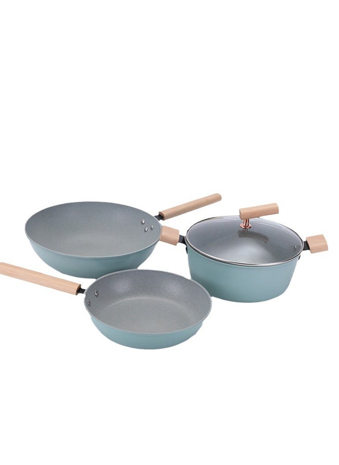Sharpdo 3-Pcs Non-Stick Cooking Pan Frying Pan Gift Pot Set  - Image 1