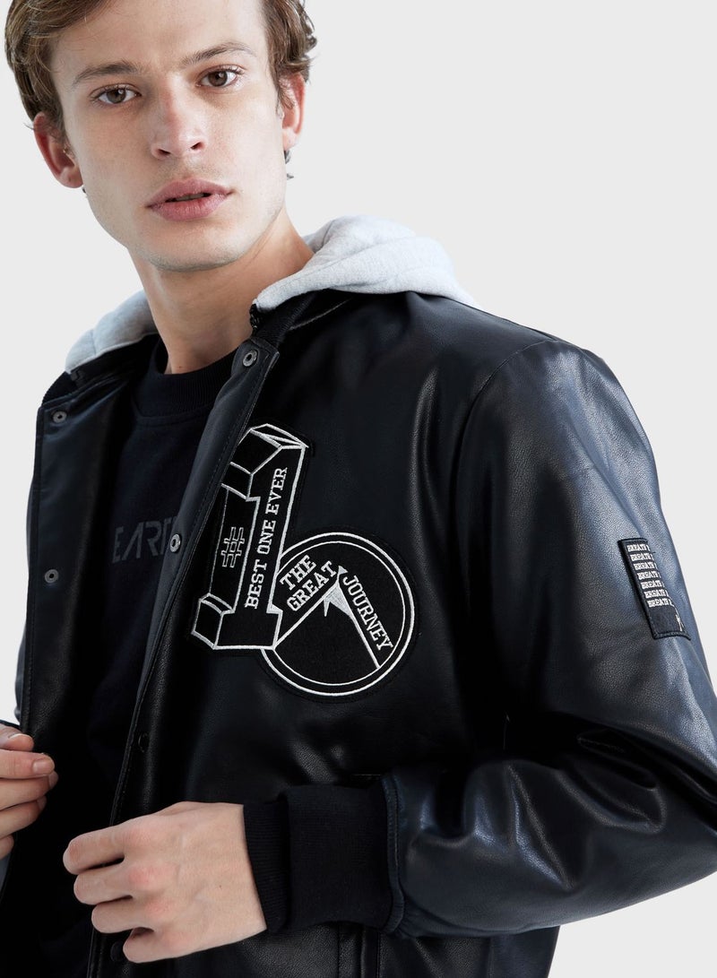 DeFacto Zip Through Pu Jacket  - Image 3