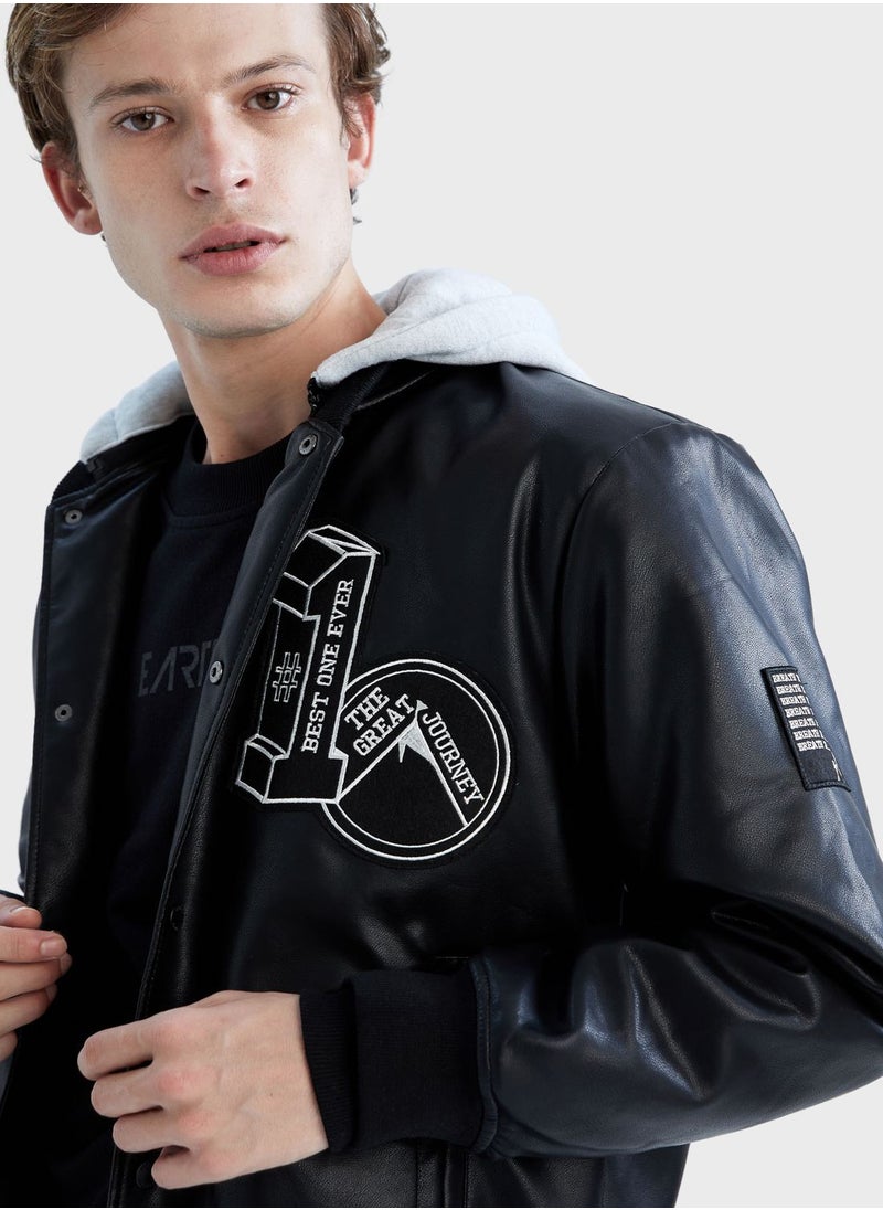 DeFacto - Zip Through Pu Jacket - Image 1