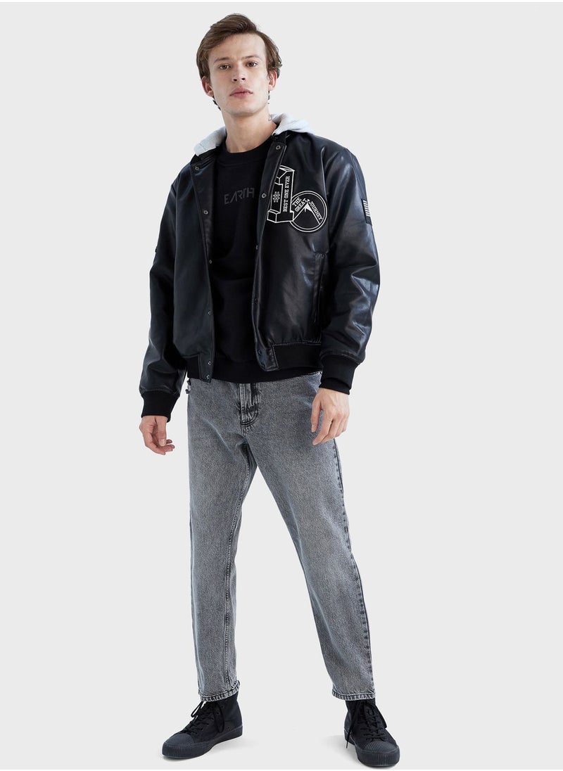DeFacto - Zip Through Pu Jacket - Image 1