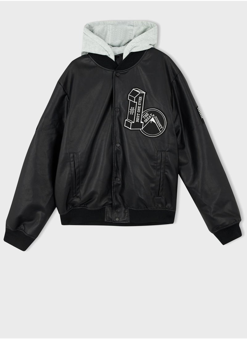DeFacto - Zip Through Pu Jacket - Image 1