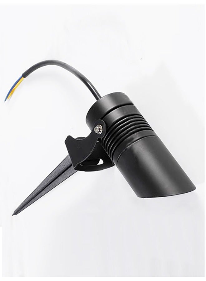أدى أضواء المناظر الطبيعية سبايك 7W 220V 3000K الأبيض الدافئ قابل للتعديل حديقة سبايك الأضواء مع كوب الضوء، في الهواء الطلق للماء الطريق الأرضي حتى أضواء الفناء جدار شجرة العشب العلم الأضواء - Image 4