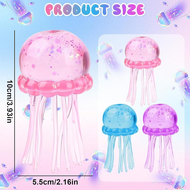 winblot Jellyfish Squeeze Toys, Relieve Stress, Slow Rise Squishy, Ultra Moldable Stress Relief Sensory Toy for Adults (Blue) - Image 3