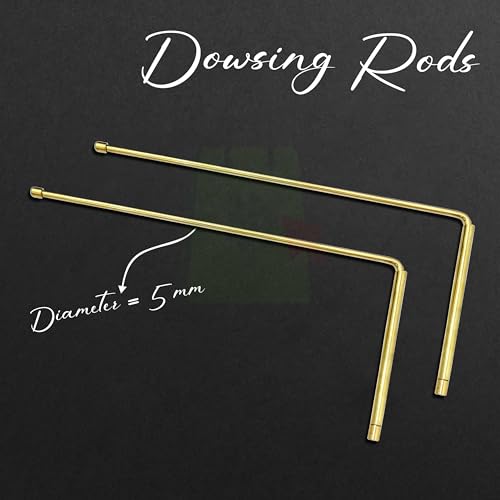 TREE MAISON CORONATING HOMES Brass Dowsing Rods Pair for Vastu | 5 mm Diameter | Set with Board & Brass Pendulum (Assorted) | Aura Energy Scanner | Feng Shui | Reiki | Dowsing Rods | L-Rod - Image 4
