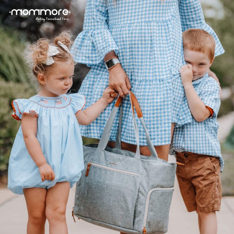 mommore Breast Pump Bag Diaper Tote Bag with 15 Inch Laptop Sleeve Fit Most Breast Pumps like Medela, Spectra S1,S2, Evenflo - Image 2