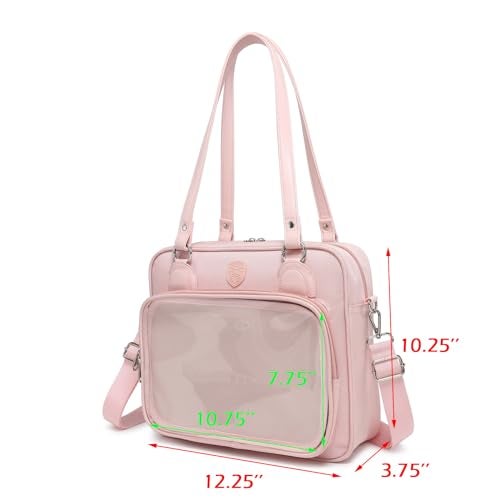 RAINBOW SMILE Canvas Ita Bag Backpack Crossbody Bag Kawaii Pin Display Bag Messenger Shoulder Bags - Image 2