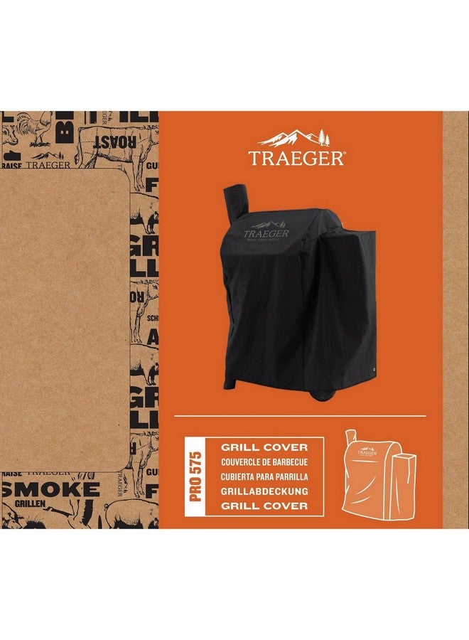 TRAEGER Full Length Heavy Duty All-Weather Grill Cover for Pro 575 Black 26.67 x 8.38 x 29.21 cm BAC556 - Image 3