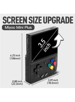 Miyoo Miyoo Mini Plus Handheld Game Console, with Dedicated Storage Case, 3.5 Inch IPS 640x480 Screen, 64G/128G TF Card with 10,000+ Games, 3000mAh 7+Hours Battery, Support Wireless Network (Purple 128G)  - Image 4