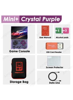 Miyoo Miyoo Mini Plus Handheld Game Console, with Dedicated Storage Case, 3.5 Inch IPS 640x480 Screen, 64G/128G TF Card with 10,000+ Games, 3000mAh 7+Hours Battery, Support Wireless Network (Purple 128G)  - Image 2