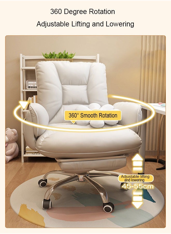 Office Chair,Sedentary Comfortable Reclining Computer Chair,Gaming Chair,Dormitory Sofa Chair,Home Office Chair(Beige） - pzsku/ZB677E623CDEFF99579E4Z/45/_/1710297049/28e7fcca-bcc9-4be8-9902-edd5e59bab2c