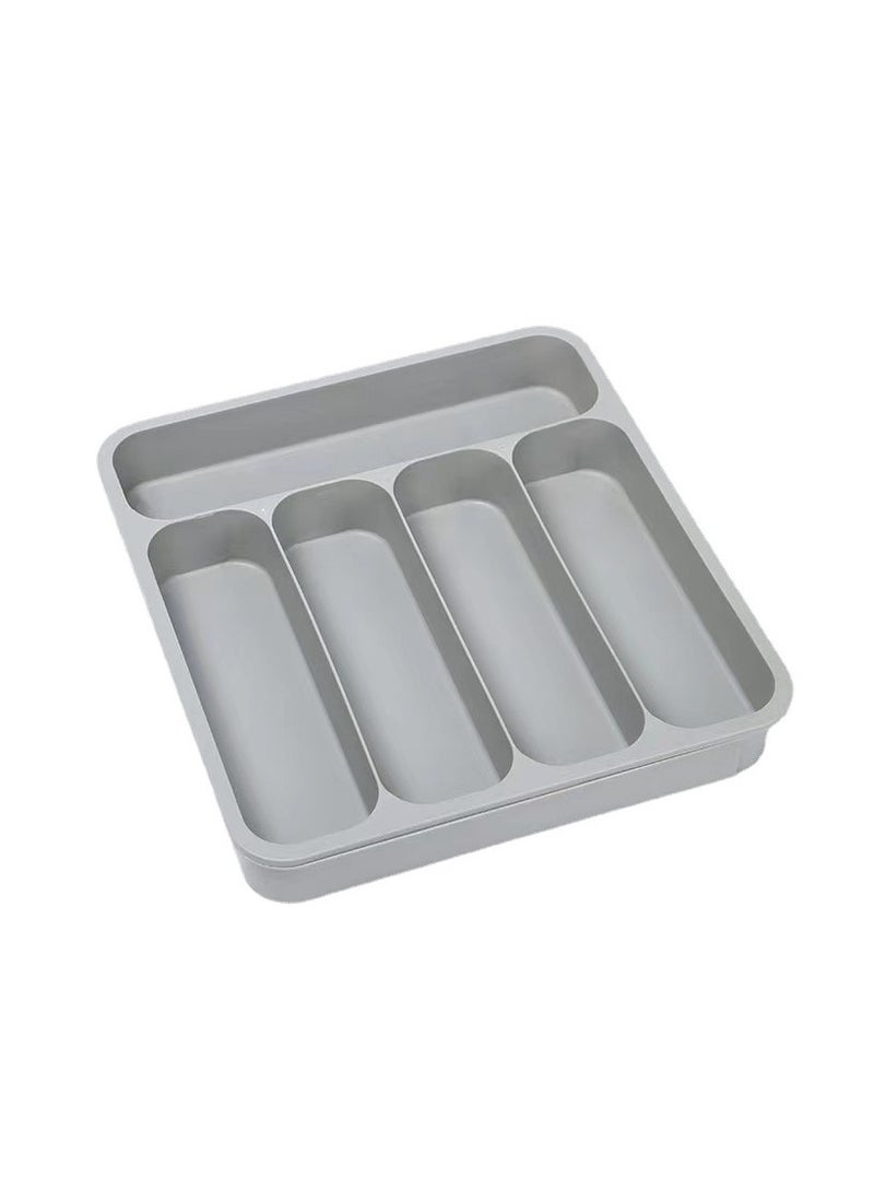 Expandable Adjustable Cutlery Drawer Organizer, Utensil Kinfe Trayanna, Silverware and Flatware Holder, Closet Cutlery Tray for Spoons Forks Knives - Image 5