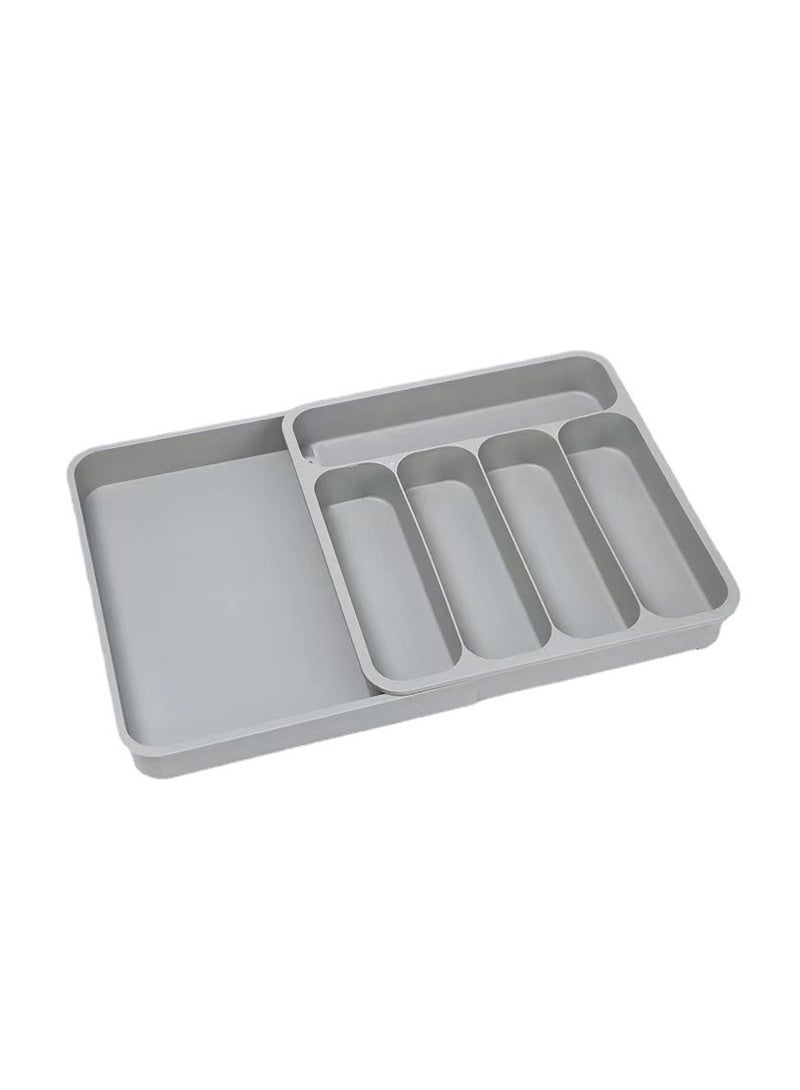 Expandable Adjustable Cutlery Drawer Organizer, Utensil Kinfe Trayanna, Silverware and Flatware Holder, Closet Cutlery Tray for Spoons Forks Knives - Image 4