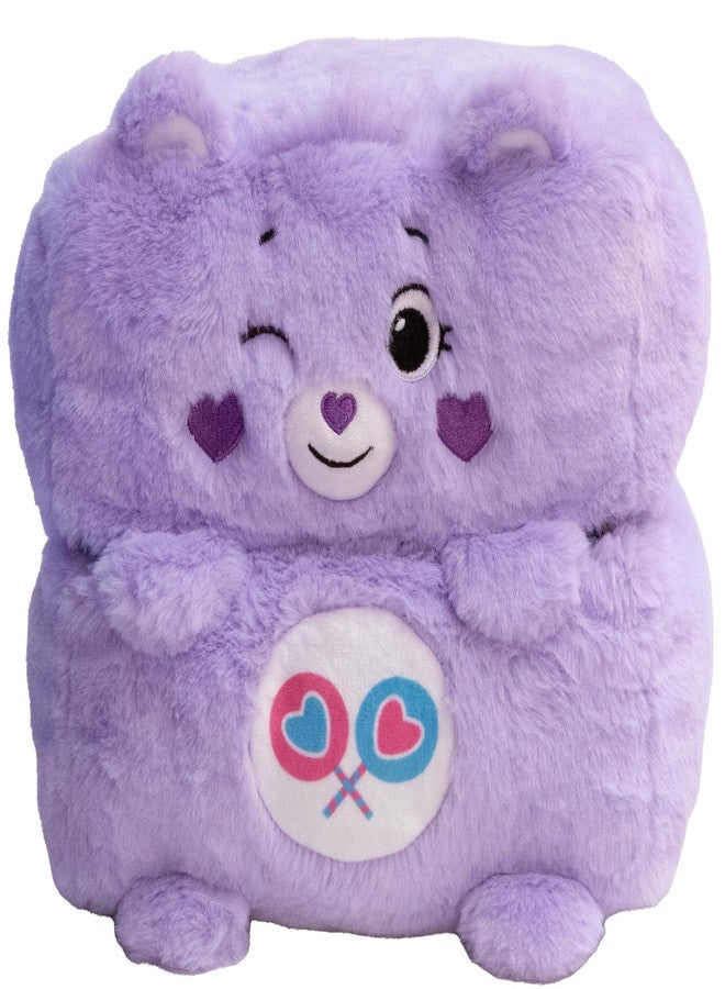 Happy Nappers: Care Bears 10" Pop N' Play Cube - Share Bear - Mushmillow Character Unfolds Into A Plush Pillow, Multi-Use, Chair-Footrest, Kids Toy - Image 4