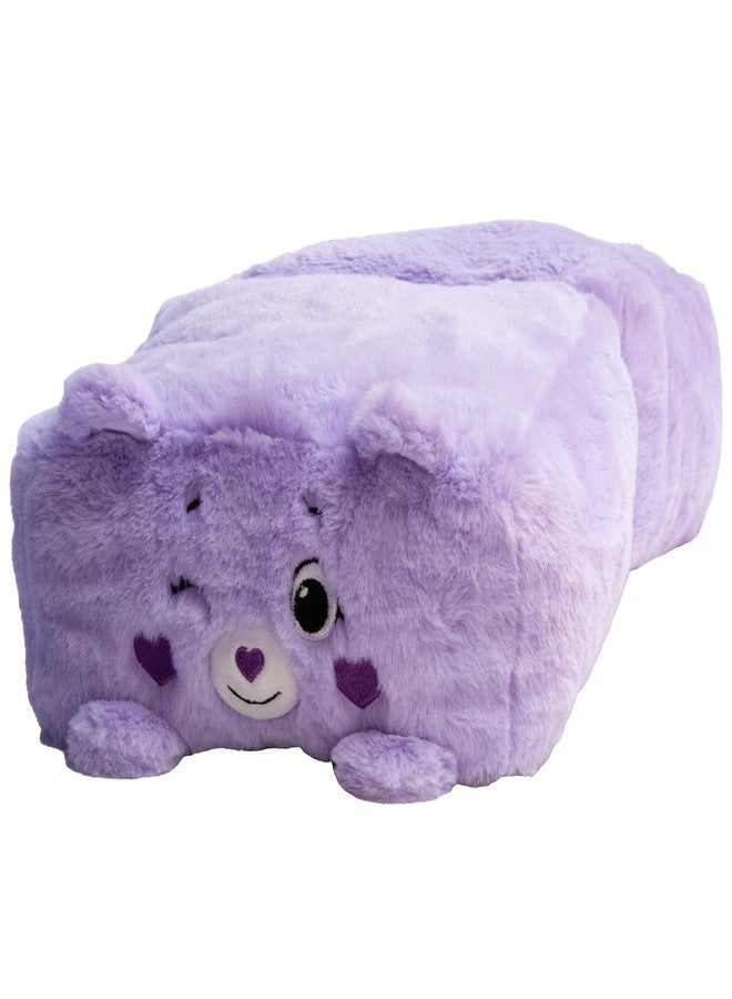 Happy Nappers: Care Bears 10" Pop N' Play Cube - Share Bear - Mushmillow Character Unfolds Into A Plush Pillow, Multi-Use, Chair-Footrest, Kids Toy - Image 3