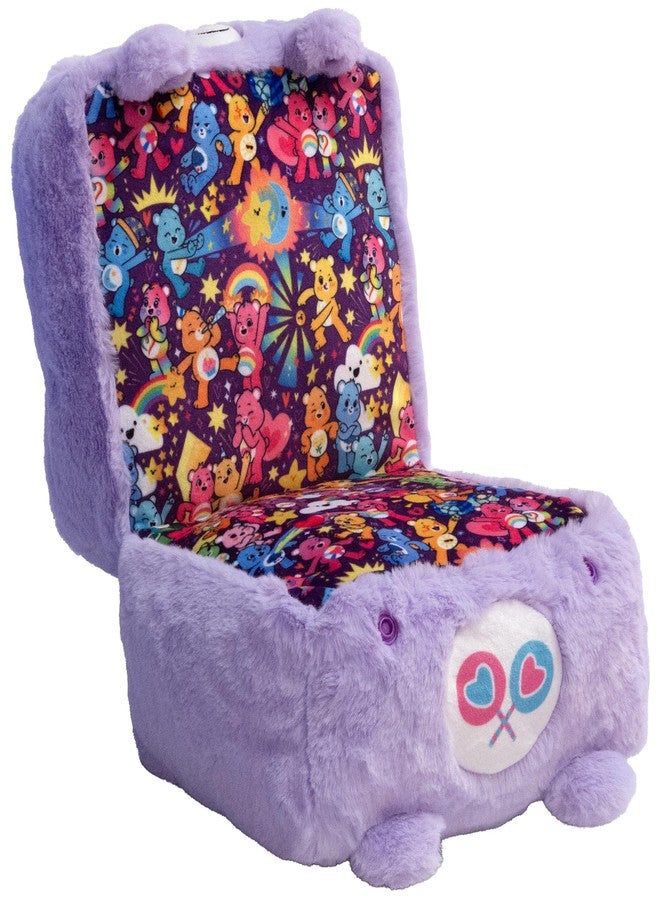 Happy Nappers: Care Bears 10" Pop N' Play Cube - Share Bear - Mushmillow Character Unfolds Into A Plush Pillow, Multi-Use, Chair-Footrest, Kids Toy - Image 2