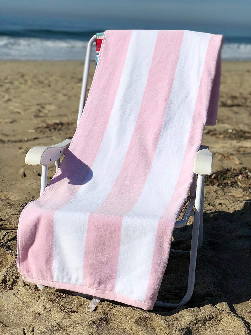 AMZ Large Beach Pool Towel 30x60 Oversized Cabana Stripe Hotel QualityLuxuriously Soft Absorbent Plush Towel - Image 2