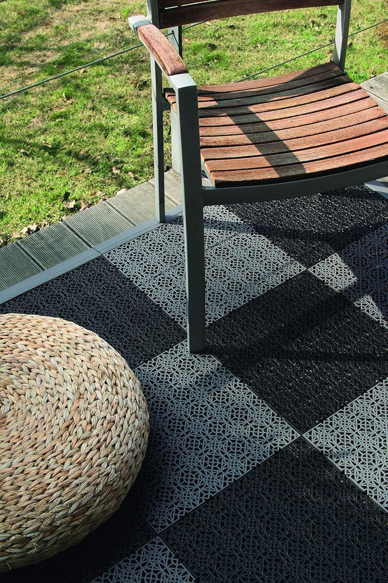 ANDIAMO 202403 Kunststofffliese/Floor 38 x 38 CM Set of 7 Tiles - 1 M ²-Dark Grey - Image 2