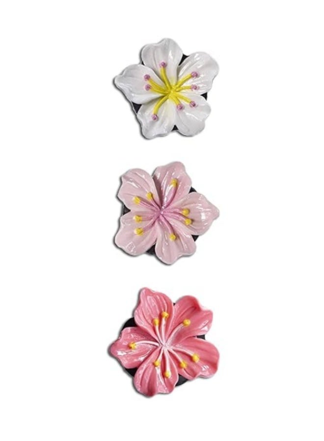 HALAMODO 5 Pcs Cute Car Air Freshener Vent Clips Flower Air Vent Clips for Fresheners Car Accessories Aesthetic Interior Decor for Women Peach Blossom - Image 4