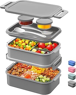 DaCool Adults Lunchbox Bento Box - 74 OZ All-in-One Stackable Lunch Box for Adults Men Women Teens Leakproof Bento - Image 1