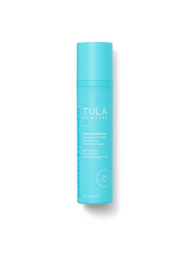 TULA - Ula Skin Care Get Toned Proglycolic 10% Ph Resurfacing Toner ; Face Toner To Gently Exfoliate And Hydrate Skin With Proprietary Blend Of Probiotics And Glycolic Acid ; 2.7 Oz. - Image 1