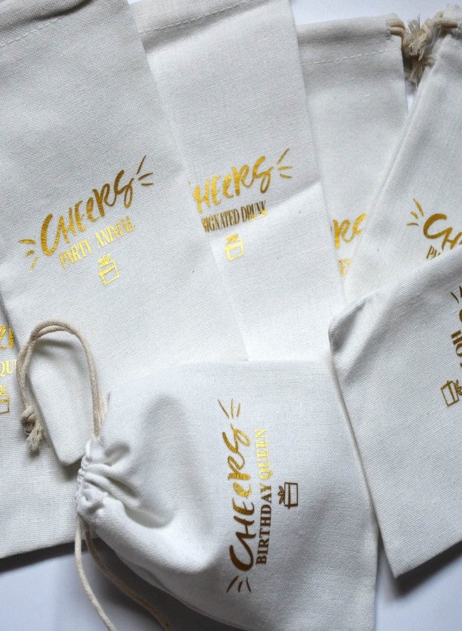 Snogisa 10 Pack Hangover Kit Party Favor Bags for Bachelorette and Birthday, Drawstring Squad Bags - Image 3