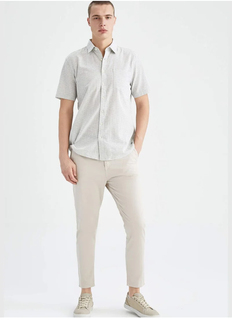 ديفاكتو Patterned Short Sleeve Shirt