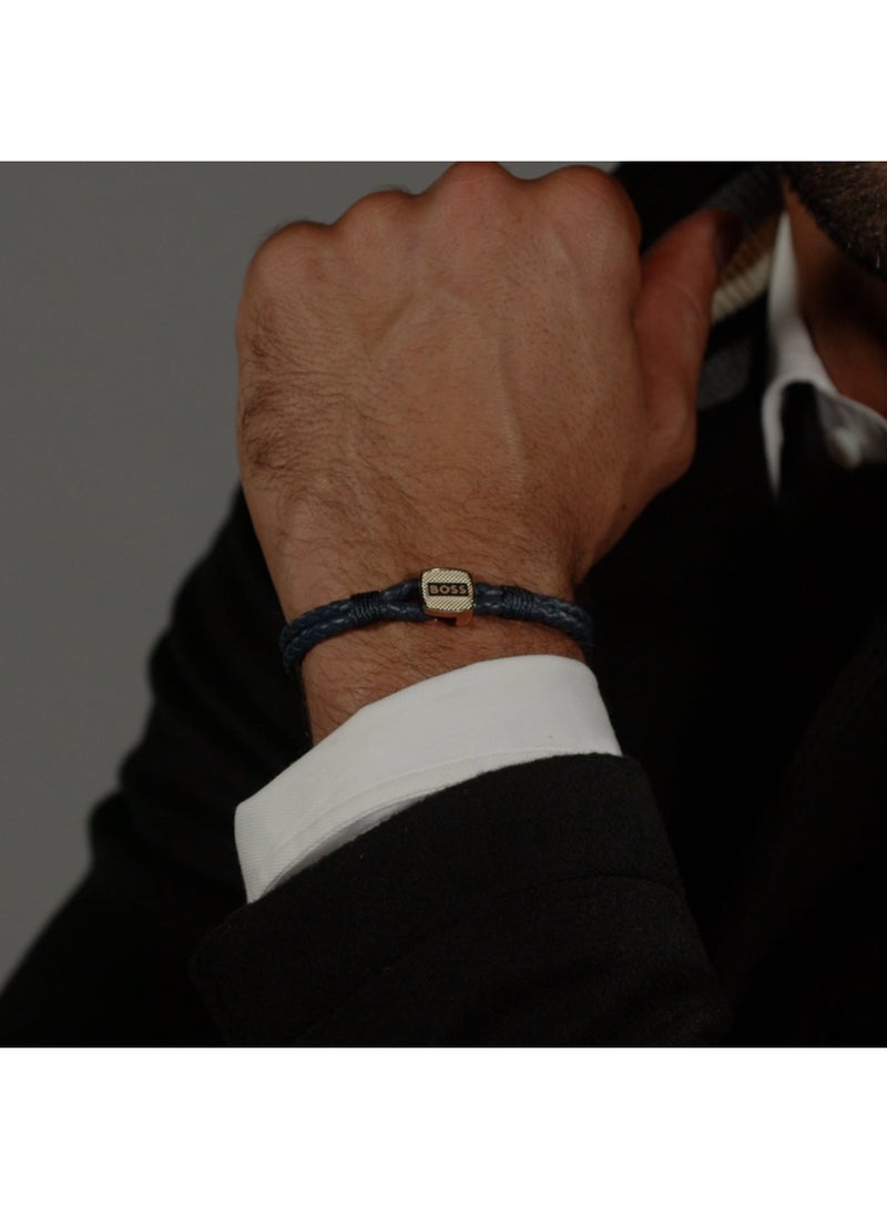 HUGO BOSS HUGO BOSS JEWELRY SEAL MENS LEATHER BRACELET - 1580668S - Image 3