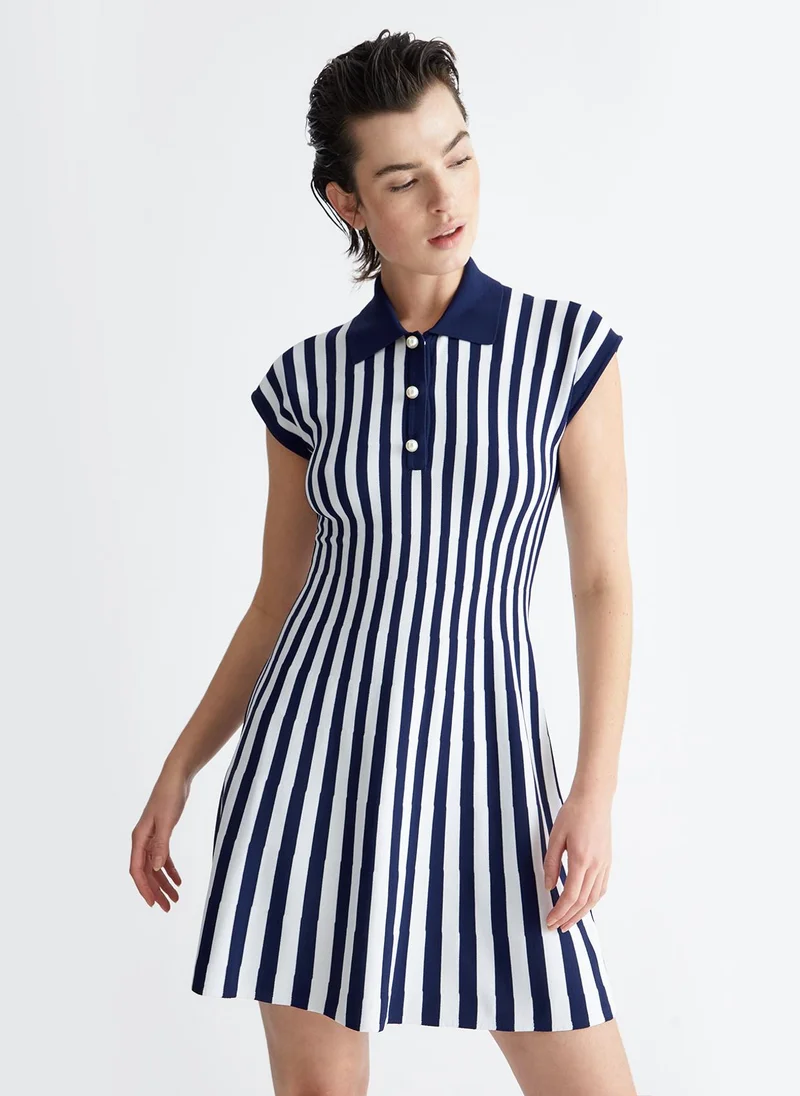 Liu Jo Striped knit dress