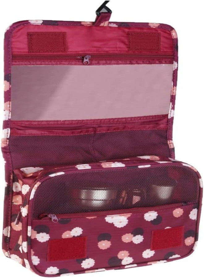 CLUSPEX Waterproof Travel Toiletry Bags Hanging Multi-Function Cosmetic Bag Makeup Bag for Women [Multi Colors, Random Design ] - Image 4