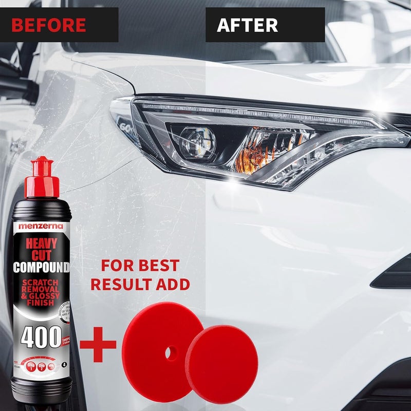 menzerna Heavy Cut Compound 400" Car Polish I Heavy Cut, Medium Cut & Finish I Buffing & Polishing Compound for Scratch Repair I for Scratches, Swirls & Holograms I High Abrasion, Silicone Free I 8oz - Image 5
