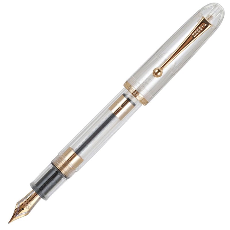 Lanxivi Jinhao 9016 Fountain Pen Fine Point, Dadao Series Clear Acrylic Heartbeat Nib with Large Converter for Writing, Signature and Calligraphy - Image 2