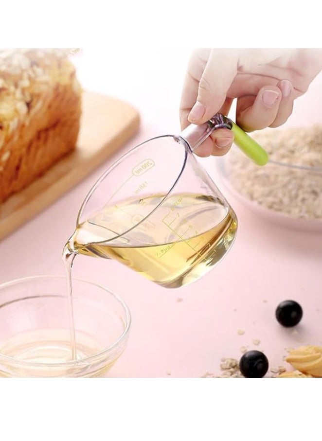 Generic - 3pcs Clear Plastic Measuring Bowls Set 200ml/400ml/900ml, Easy to Read Measurements, Precise Cooking - Image 1