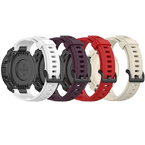 QGHXO Band for Amazfit T-Rex, Soft Silicone Replacement Band for Amazfit T-Rex/T-Rex Pro Smartwatch (No Tracker, Replacement Bands Only) - Image 1