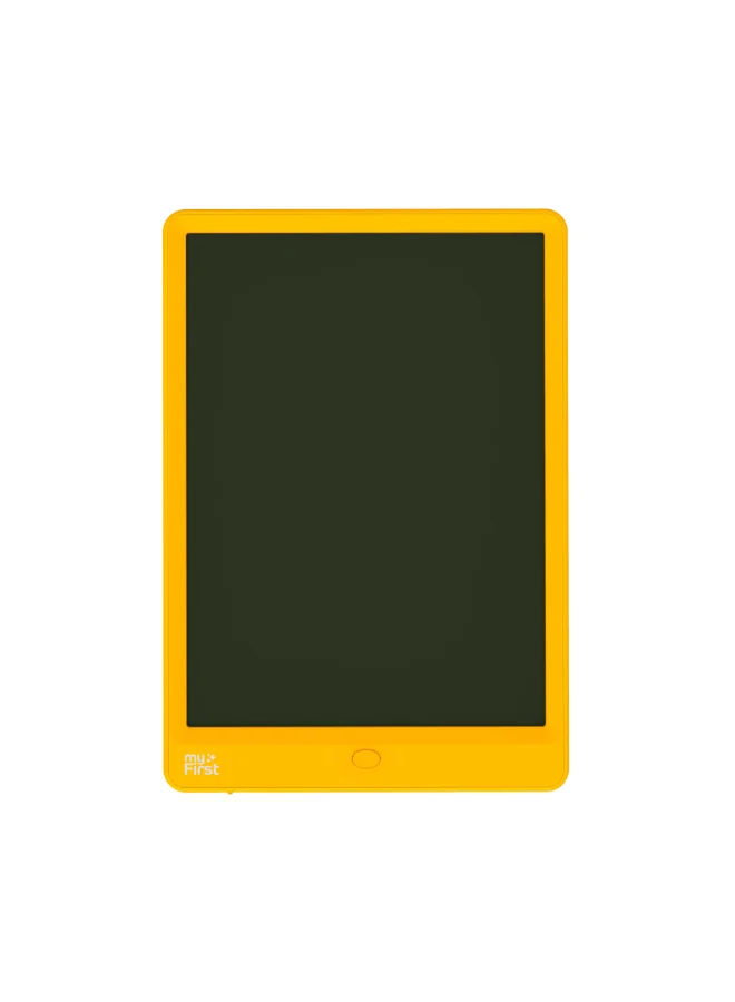 الخاص بي أولا تابلت رسم بشاشة إل سي دي للأطفال،  بوصة، مسح بزر واحد، قفل، حساس للضغط، بطارية تدوم سنة - أصفر