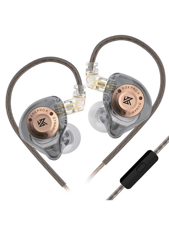 KZ EDX Pro X Wired Earphones HiFi Stereo Bass In Ear Gaming Headphones Noise Isolating Sport Earbuds with Microphone - Image 2