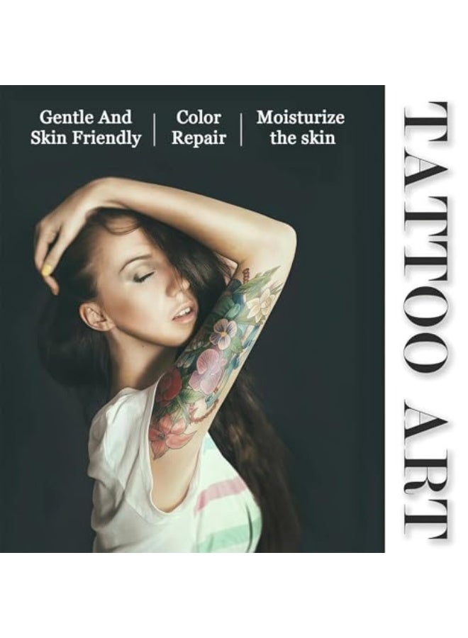 إيلهو Tattoo Aftercare Balm,Old u0026 New Tattoo Moisturizer Healing Brightener for Color Enhance, Color Enhance Cream, Natural Ingredients No-Petroleum, Deeply Moisturize Your Skin - Image 3