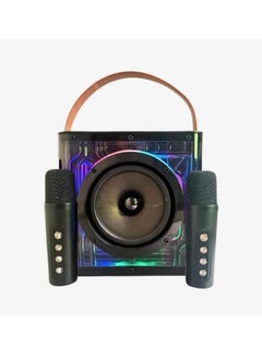 Smart Berry M23 Plus 1 Set Bluetooth Speaker with Microphone 5.0 USB Charging Wireless Speakers with Bluetooth Surround Sound Portable Speaker for Smart TV Microphone with Speaker for Singing Karaoke Family KTV High Quality Speaker  - Image 2