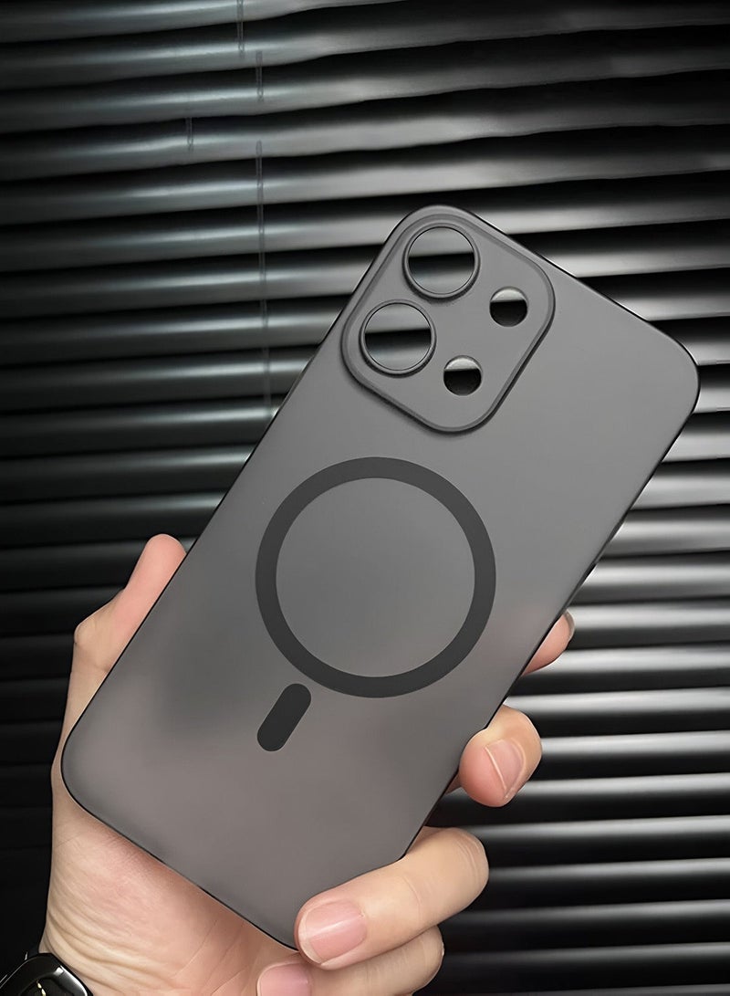 دبليو تيك غطاء حماية أنيق لجهاز OnePlus 13T 5G 2025 من سلسلة Syndee، هجين شفاف مع شحن مغناطيسي وحواف كاميرا مرتفعة - رمادي - Image 1