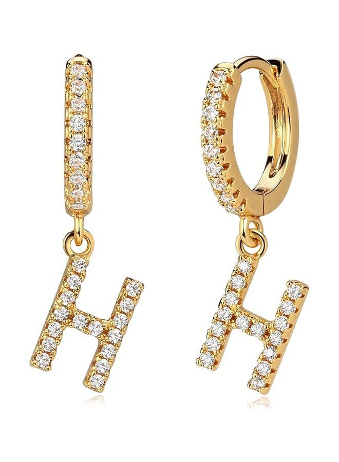 ميفيكو ميفكو  المرأة Huggie أقراط الذهب هوب النائم 14K الذهب شغل صغيرة بسيطة اليدوية هيبوالرجينيك مجوهرات اليومية - Image 1