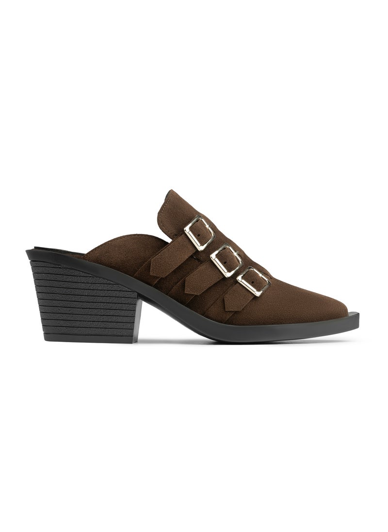 TGS Triple Buckle Heel Mules  - Image 1